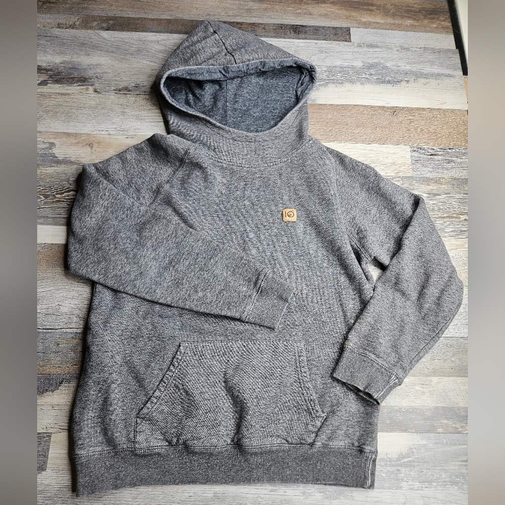 10tree Hoodie Gray Size Medium Kangaroo Pockets